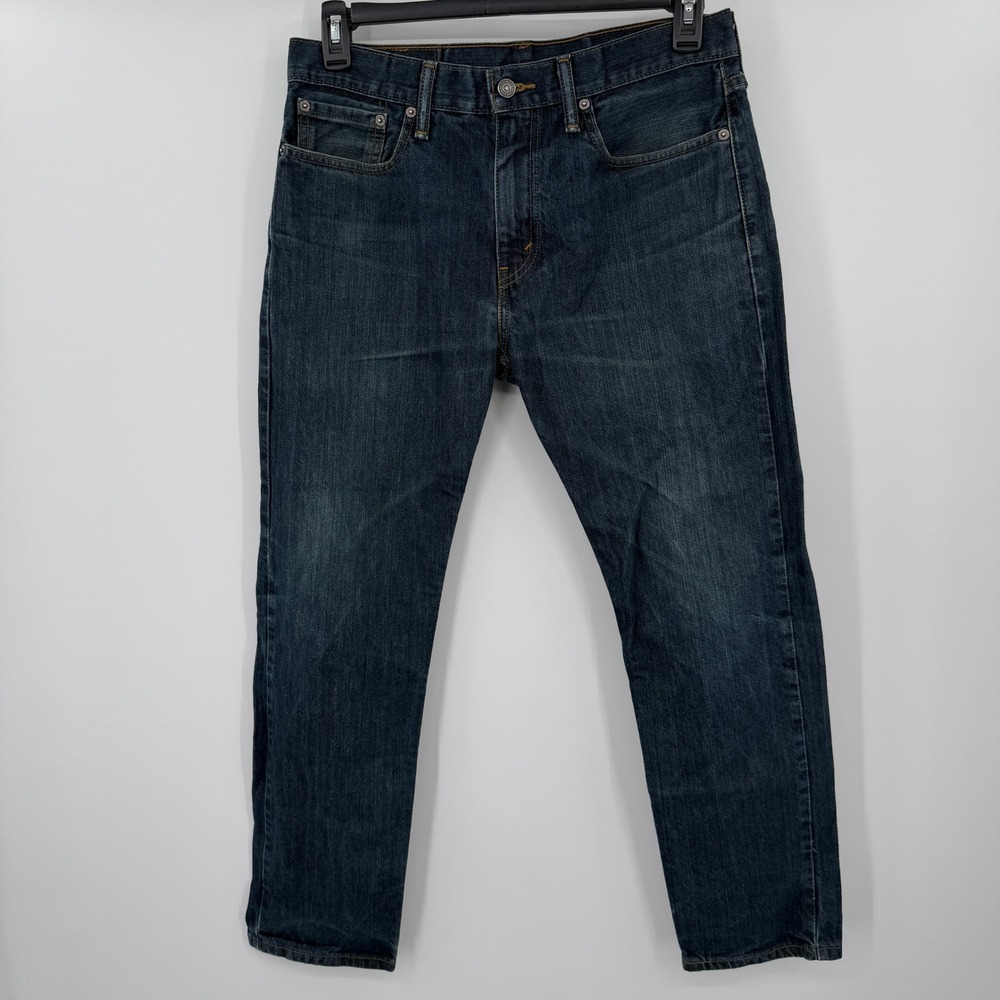 Levis 502 Regular Taper Y2K Jeans Mens 32x30 Dark Wash Indigo Denim 29507-0000